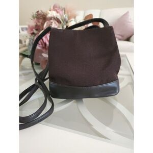 Nine West Shoulder Bag Purse Brown double strap basketweave Women's Handbag‎